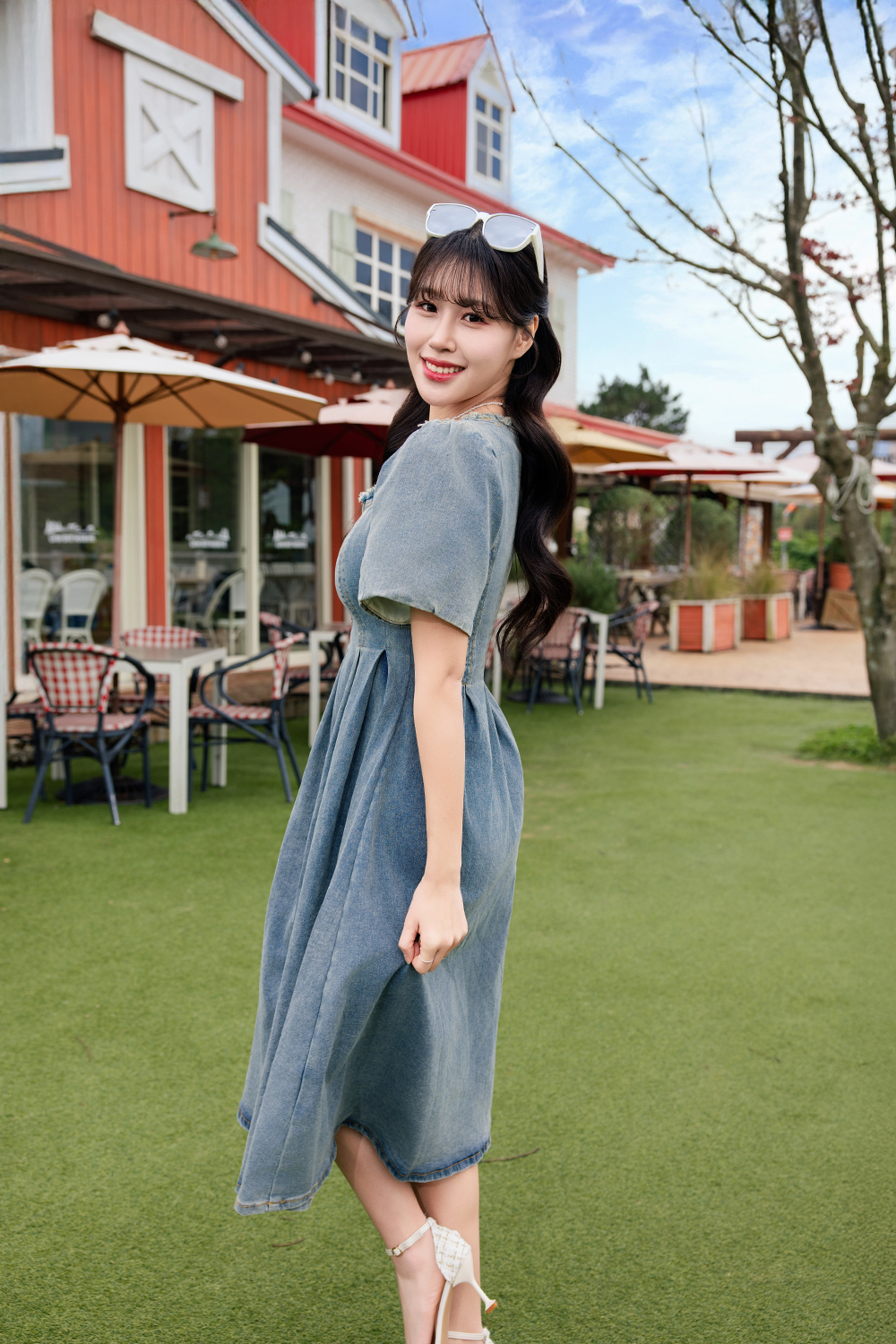 SUPER IDOL | 套鏡 | 領銜主角大方框太陽眼鏡 | 韓系米白