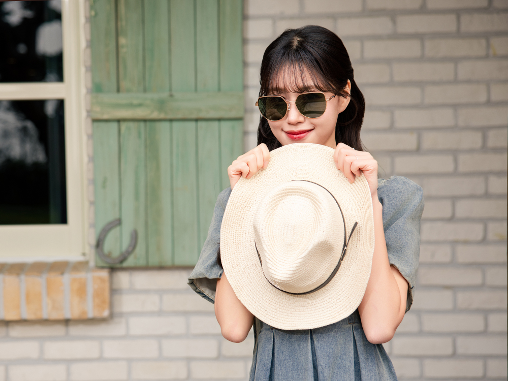 SUPER IDOL | 都市品味多邊框太陽眼鏡 | 典雅金