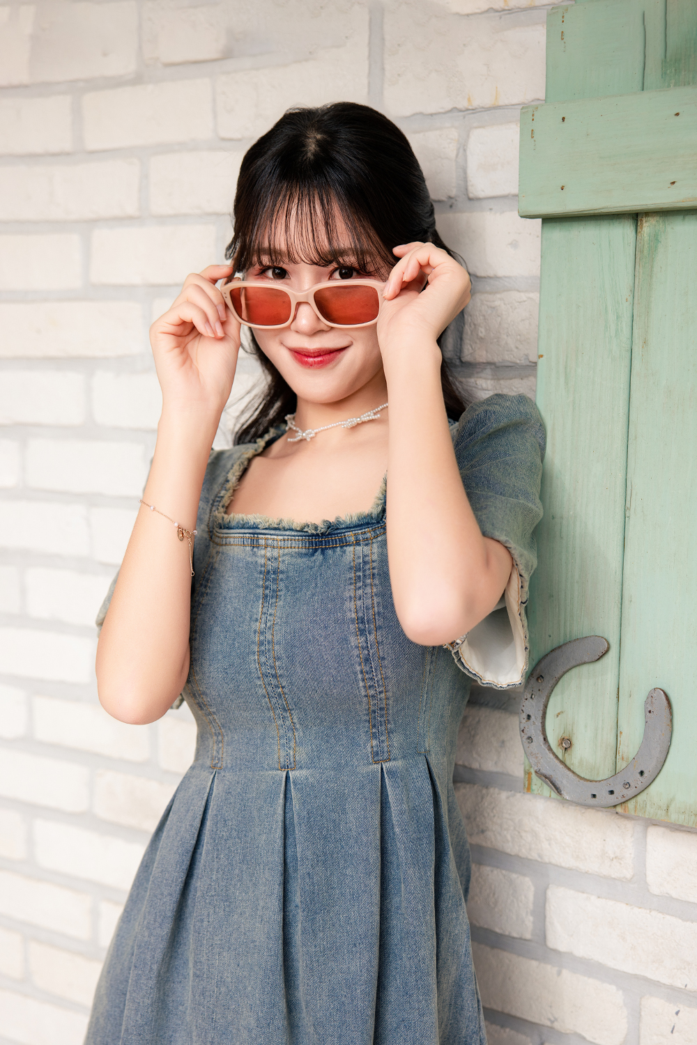 SUPER IDOL | 酷甜必備長方框太陽眼鏡 | 甜心粉