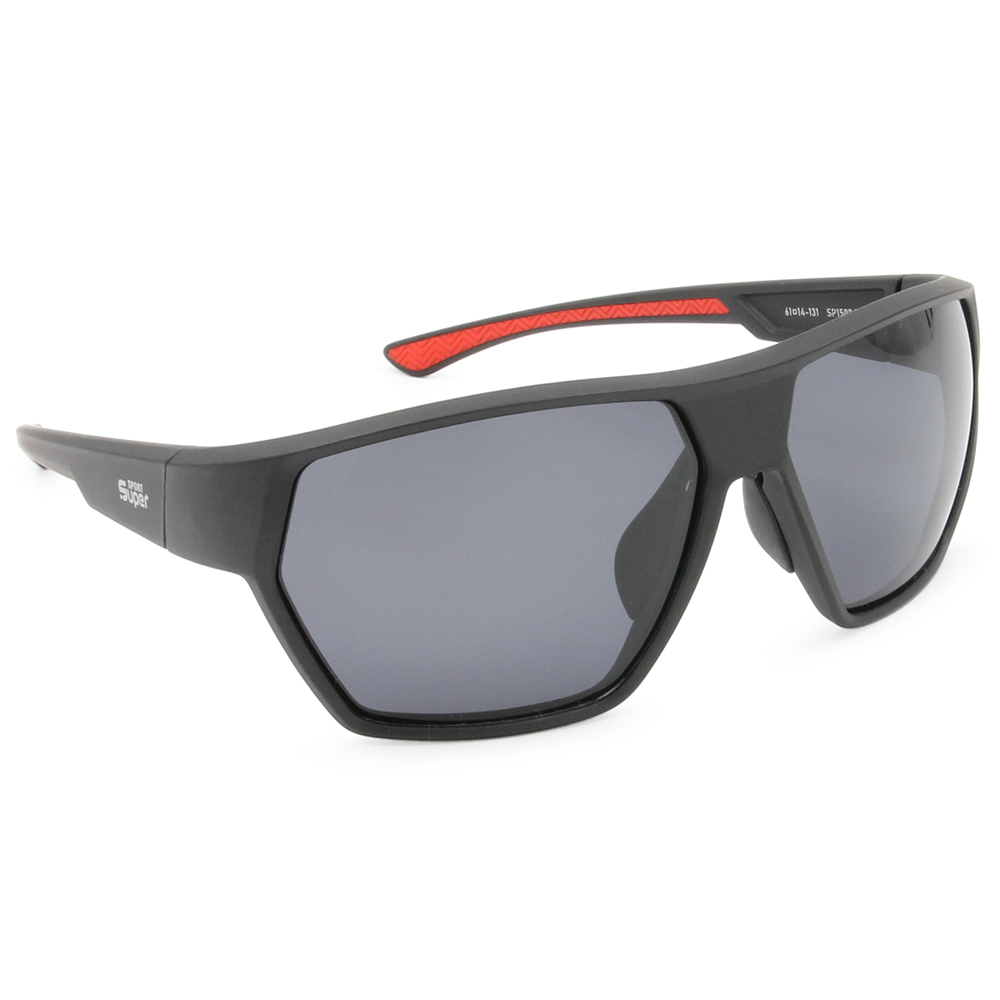 SUPER SPORT | 自由風範方框運動太陽眼鏡 | 黑魅紅影