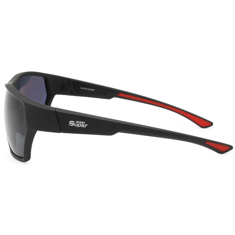 SUPER SPORT | 自由風範方框運動太陽眼鏡 | 黑魅紅影