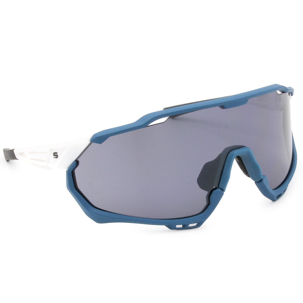 SUPER SPORT | 拼接雙色護眼框太陽眼鏡 | 晴空白x藍