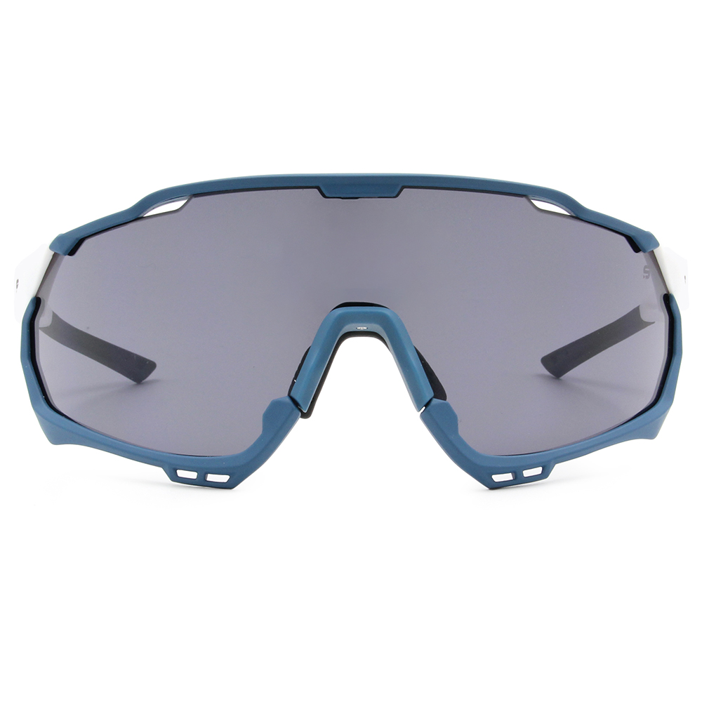 SUPER SPORT | 拼接雙色護眼框太陽眼鏡 | 晴空白x藍