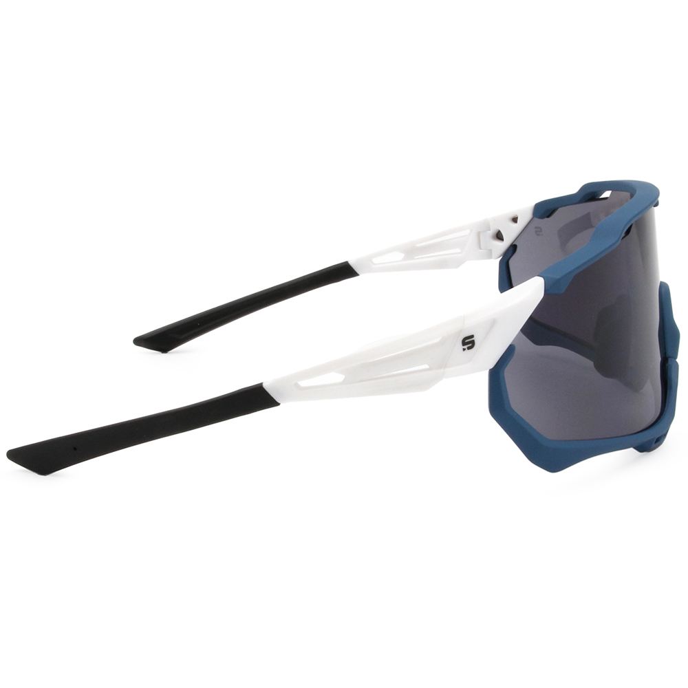 SUPER SPORT | 拼接雙色護眼框太陽眼鏡 | 晴空白x藍