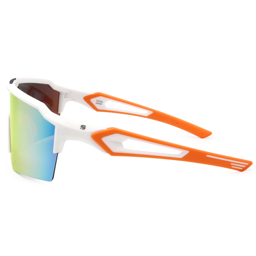 SUPER SPORT | 寒川冰影護眼框太陽眼鏡 | 白橙流光