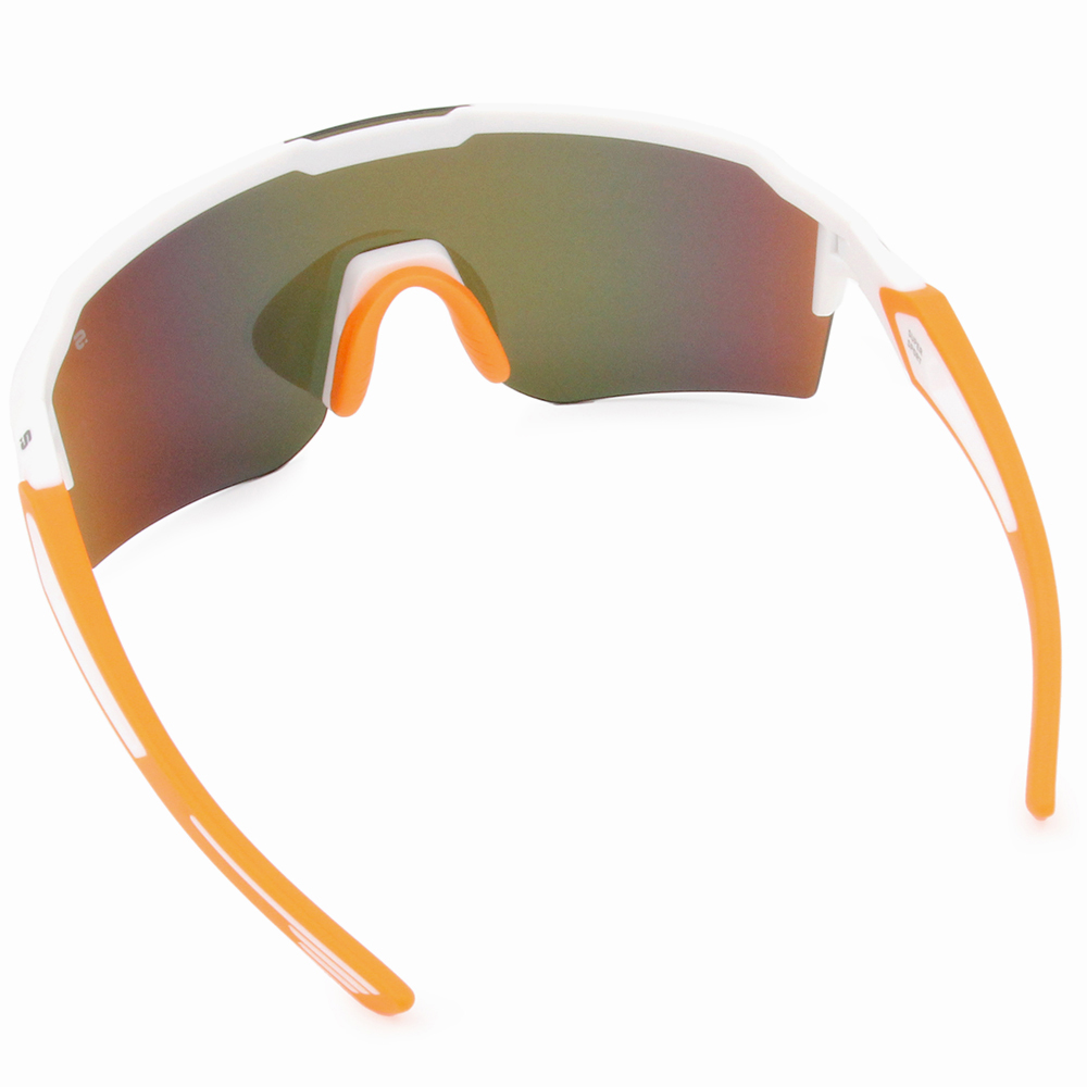 SUPER SPORT | 寒川冰影護眼框太陽眼鏡 | 白橙流光