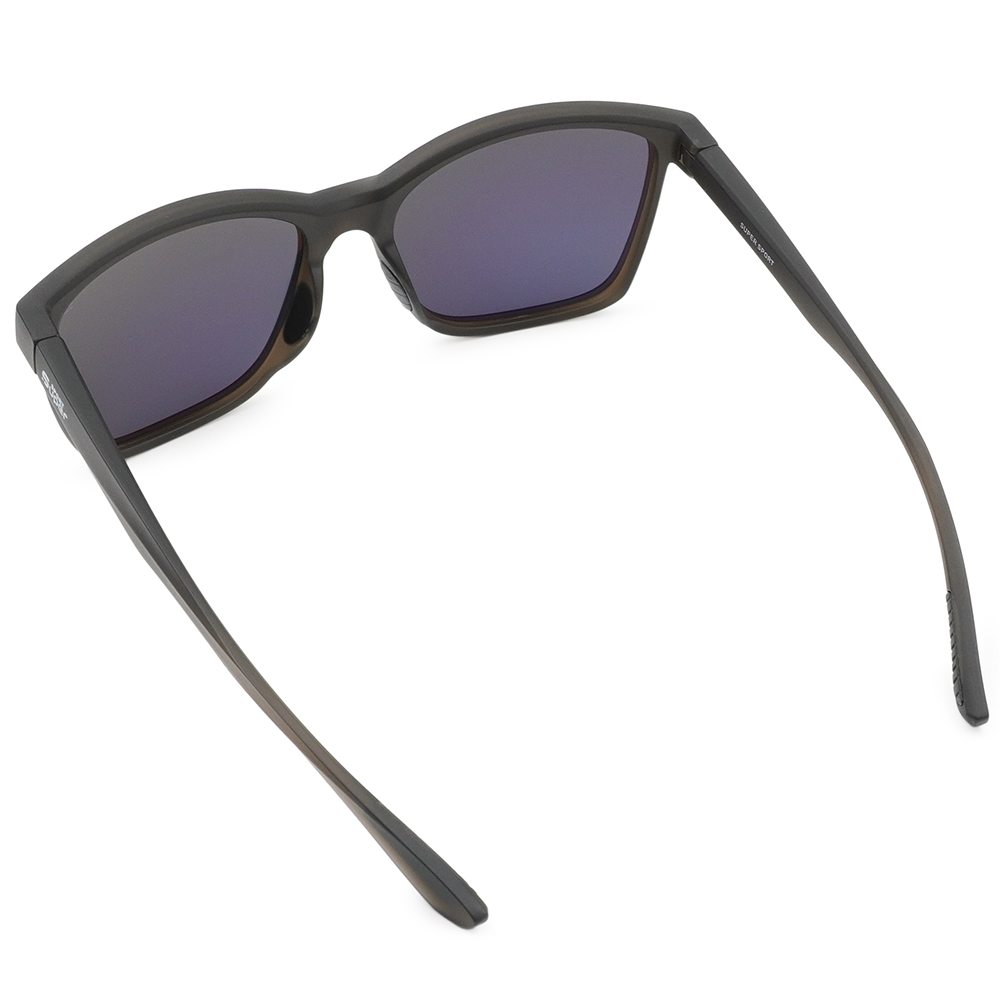 SUPER SPORT | 經典輕巧方框運動太陽眼鏡 | 磨砂黑