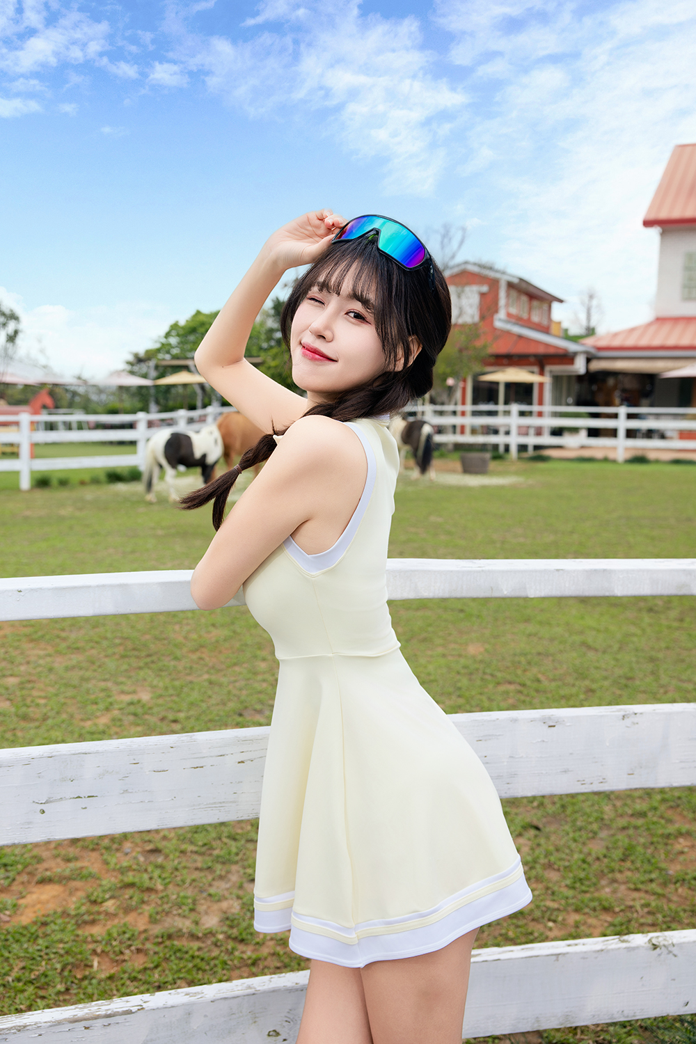 SUPER SPORT | 神秘北極圈護眼框太陽眼鏡 | 拼接黑綠