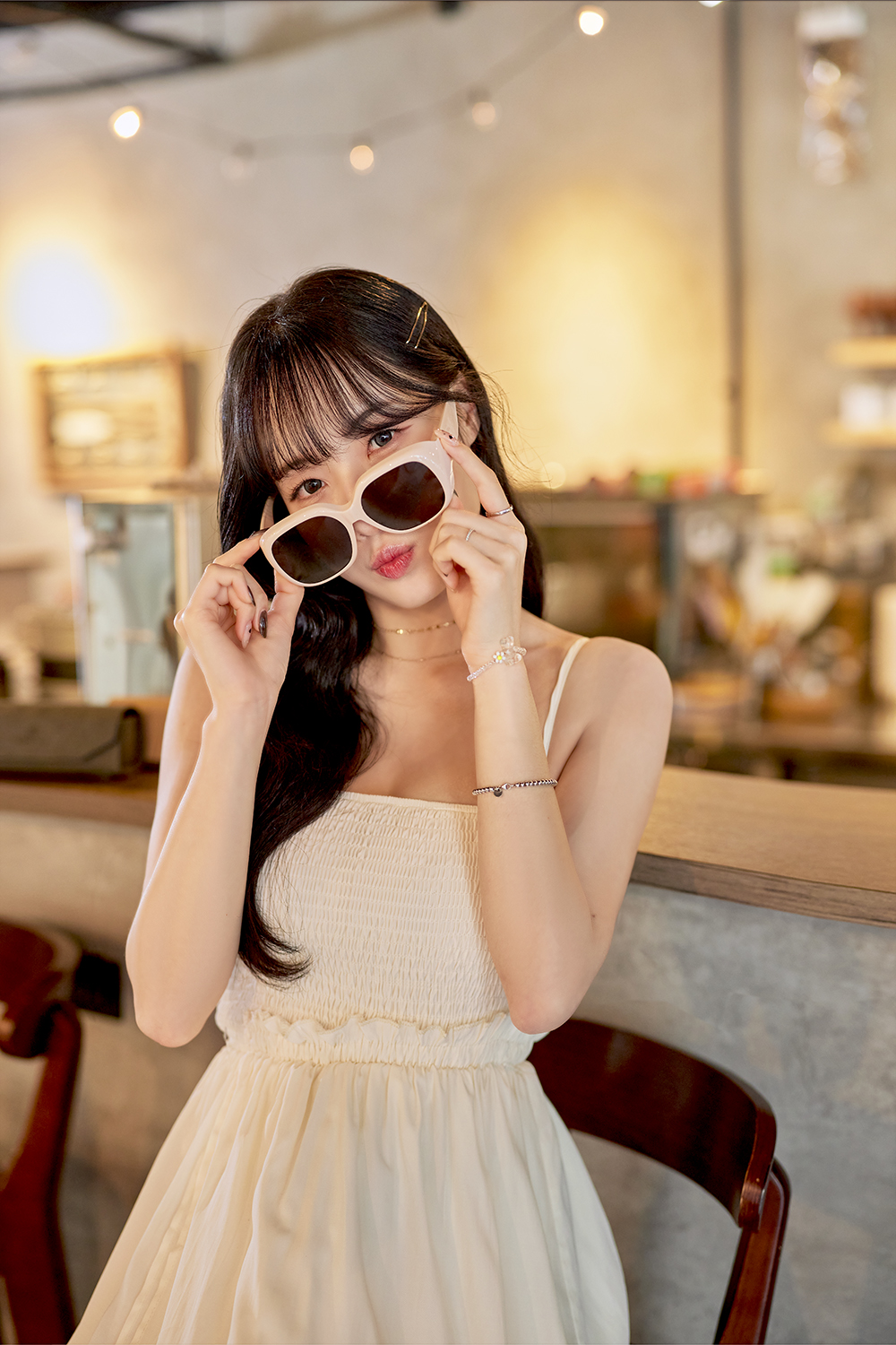 SUPER IDOL | 套鏡 | 明星氣質方框太陽眼鏡 | 粉膚光