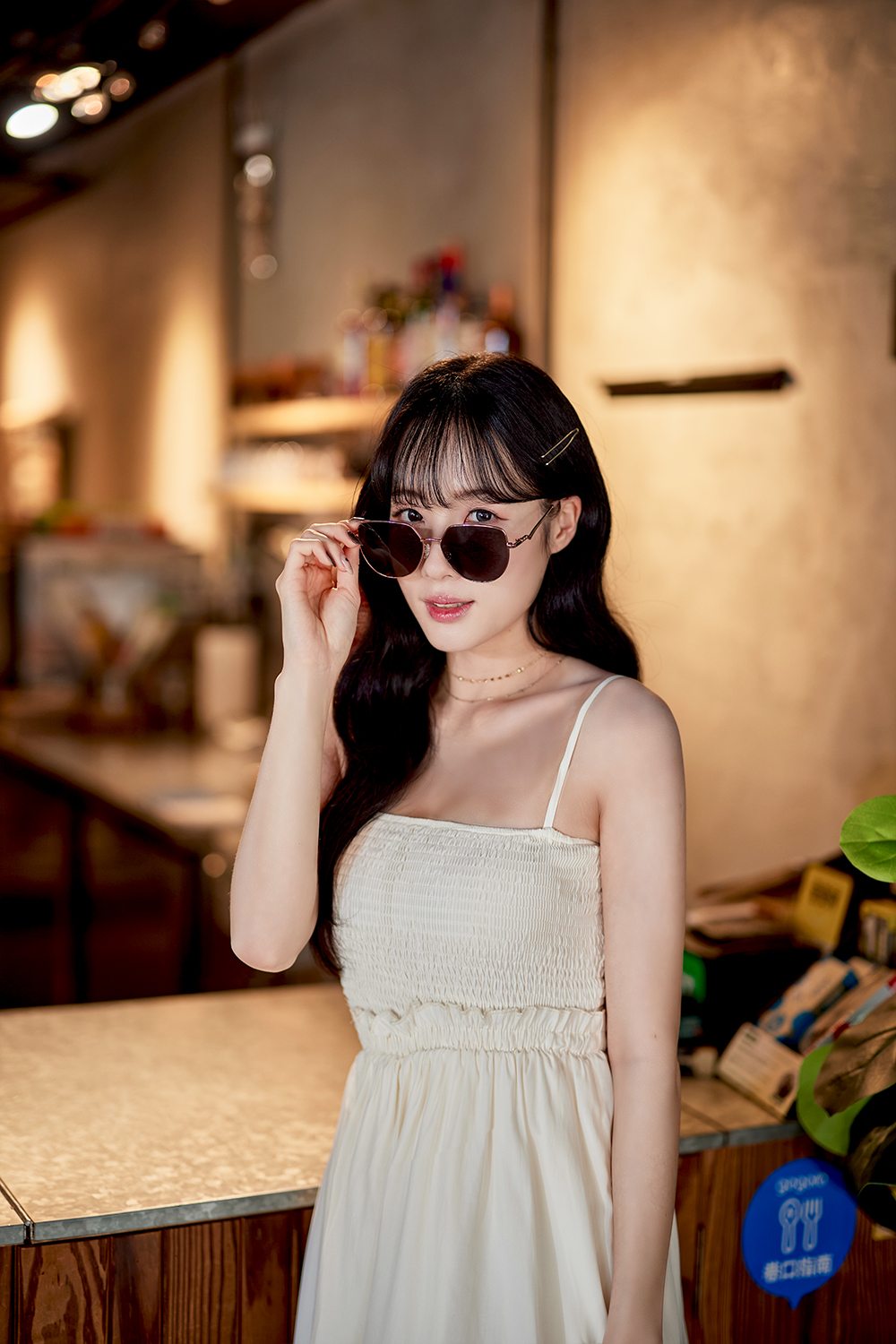 SUPER IDOL | 都市品味多邊框太陽眼鏡 | 櫻花粉