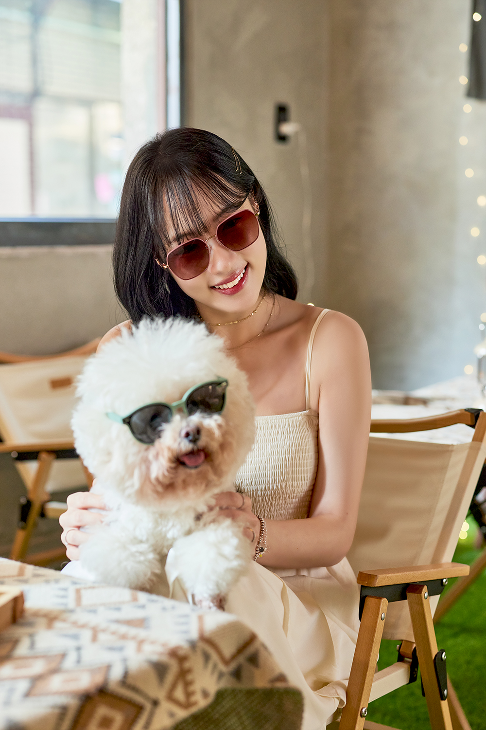 SUPER IDOL | 夏日原聲帶多邊框太陽眼鏡 | 夏戀粉