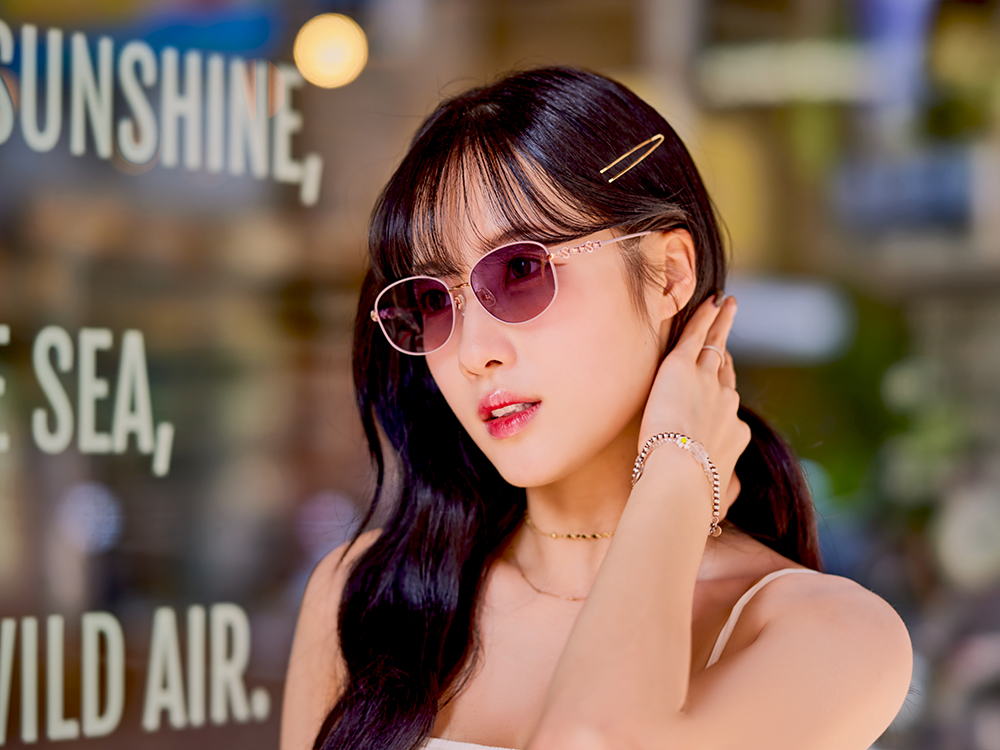 SUPER IDOL | 心動旋律橢圓框太陽眼鏡 | 心儀紫