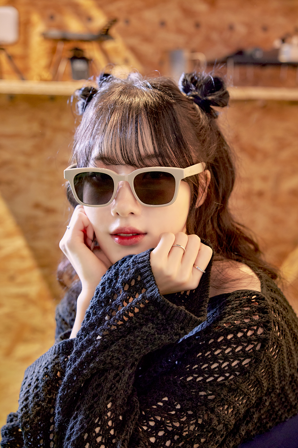 SUPER IDOL | 愜意節奏方框太陽眼鏡 | 烤奶杏