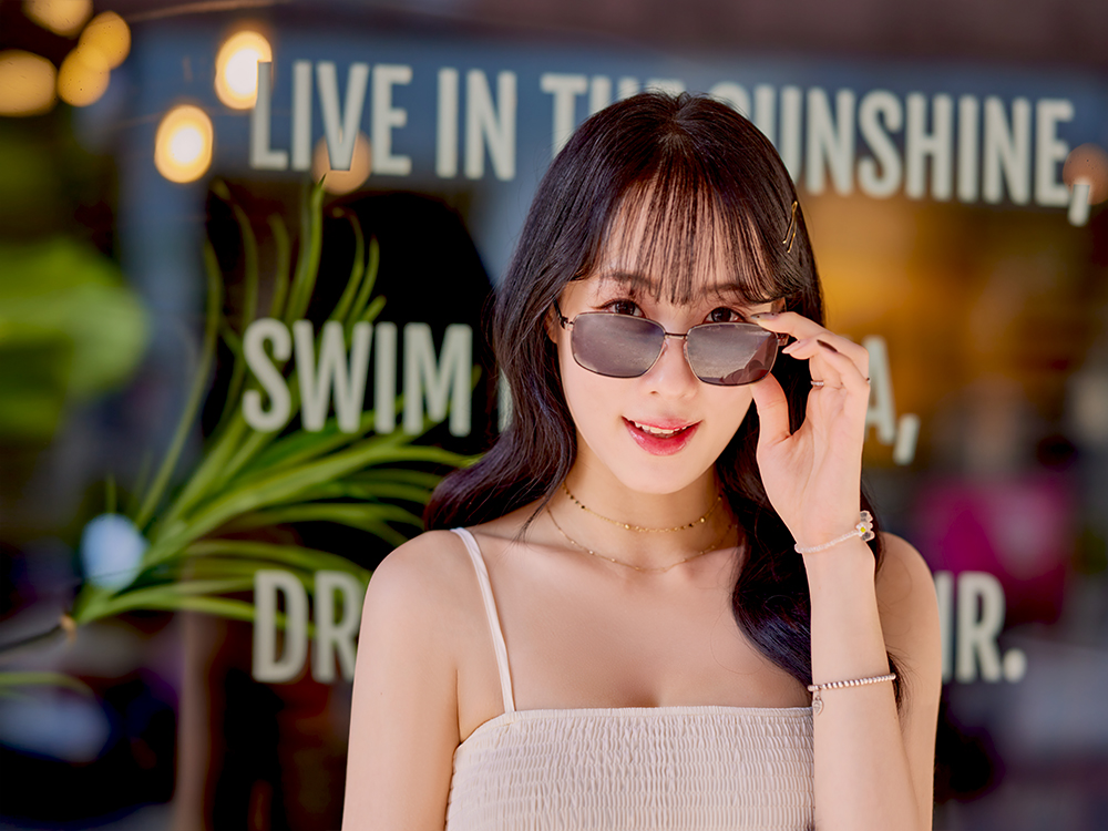 SUPER IDOL | 黑夜暗號長方框太陽眼鏡 | 晶透黑