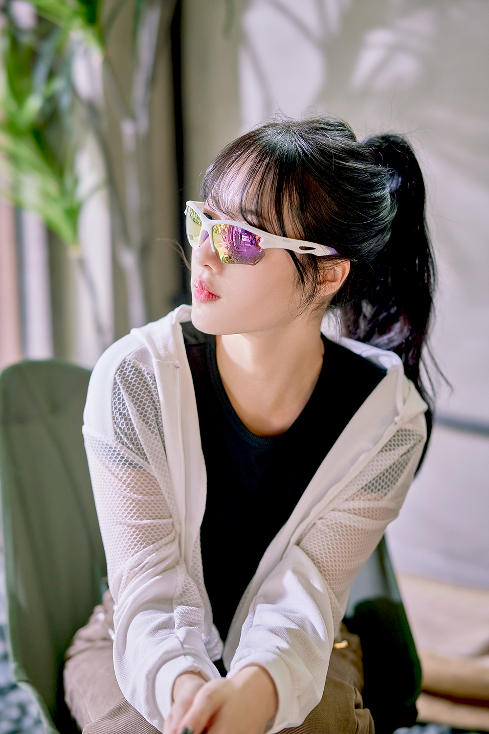 SUPER SPORT | 前衛未來風長方框運動太陽眼鏡 | 夢白紫