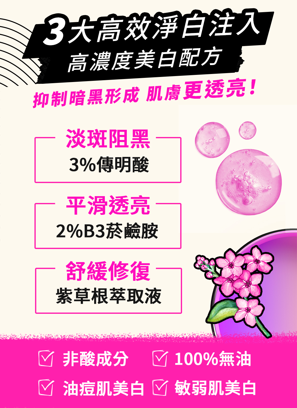 準女王 透白光圈精華液30ml｜PEZRI派翠胜肽保養專家