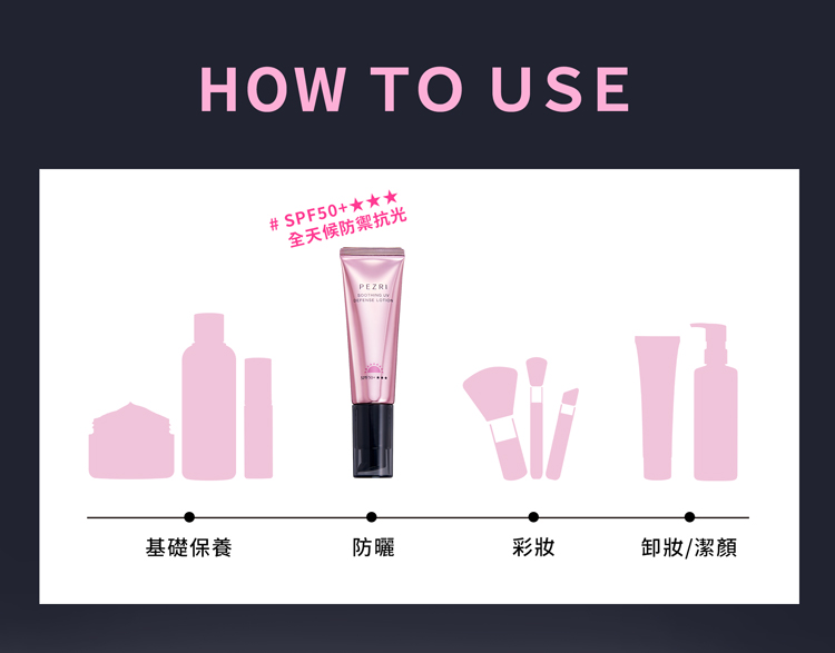 【PEZRI派翠】抗光舒緩防曬乳SPF50+★★★