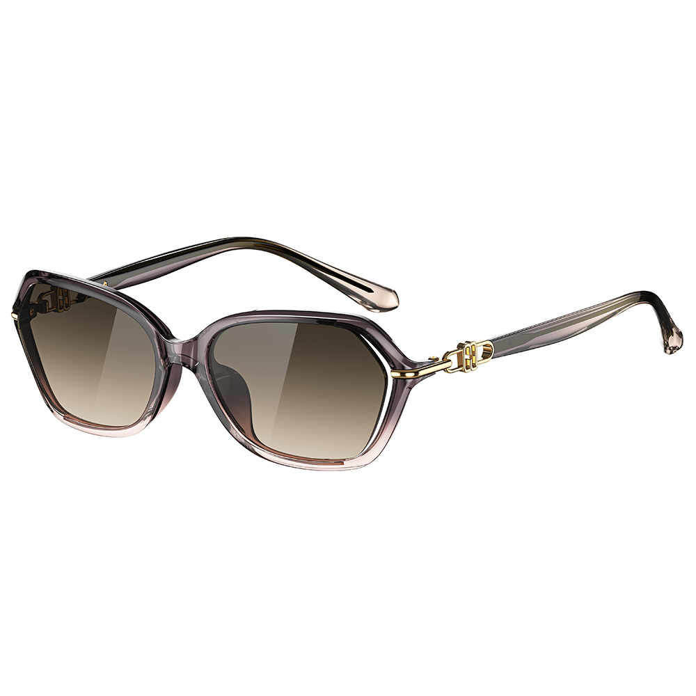 Helen Keller 稜線多邊框太陽眼鏡 粉霧紗