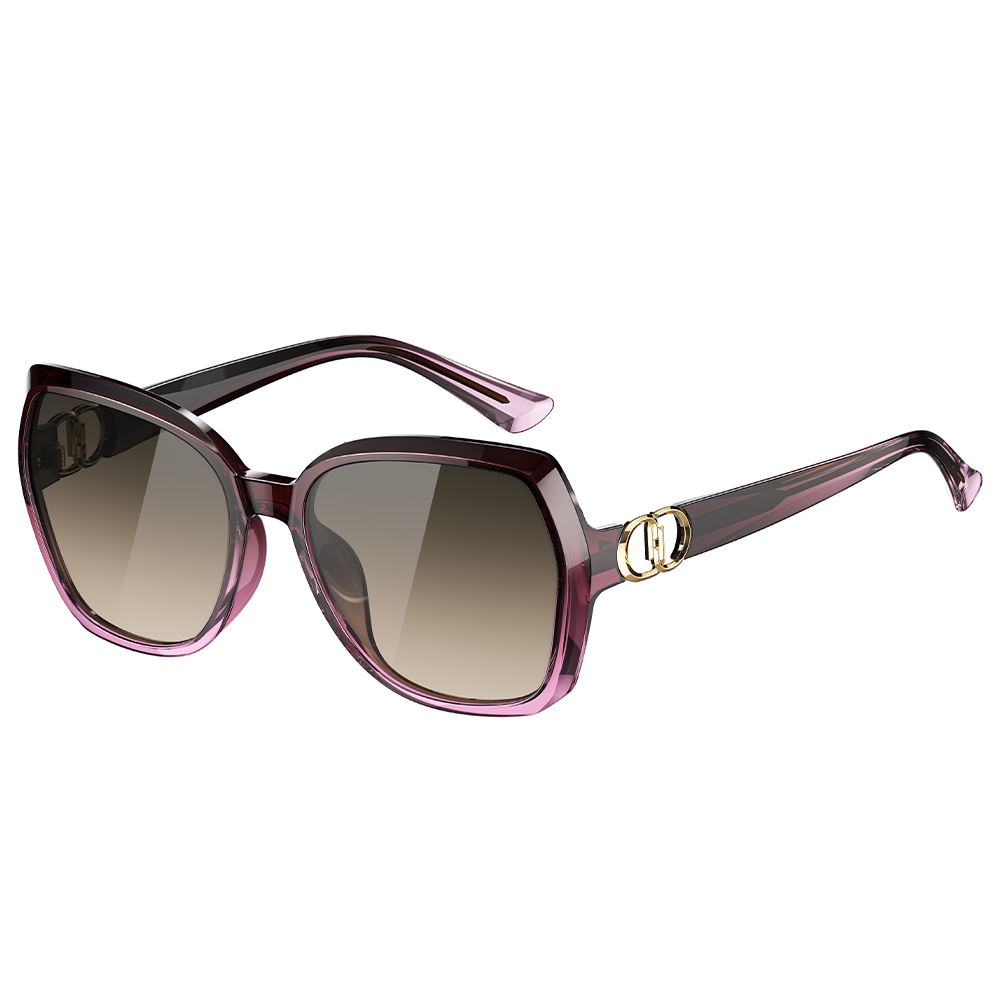 Helen Keller 無界多邊框太陽眼鏡 魅紫紅