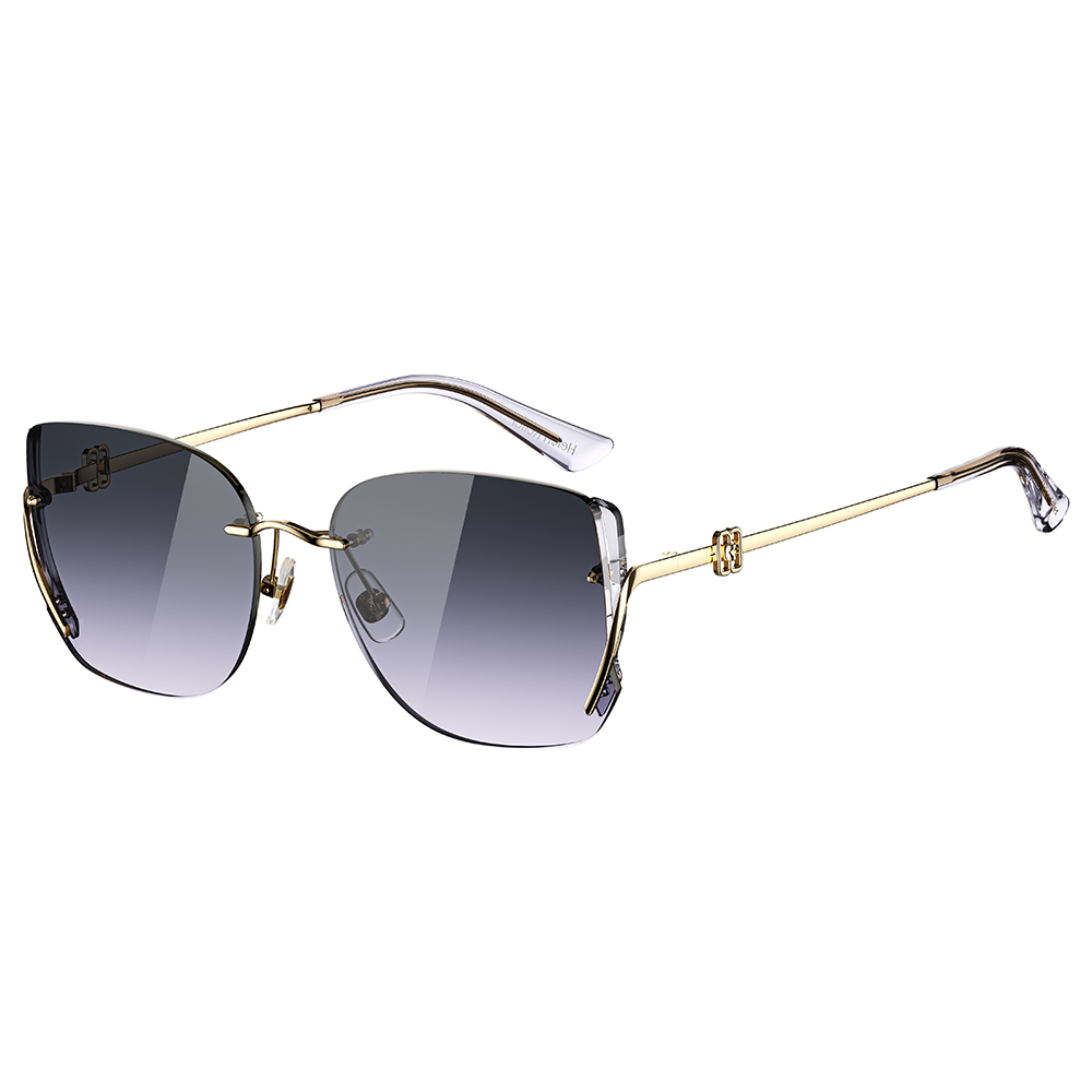 Helen Keller 晶嶼大方框太陽眼鏡 灰粉