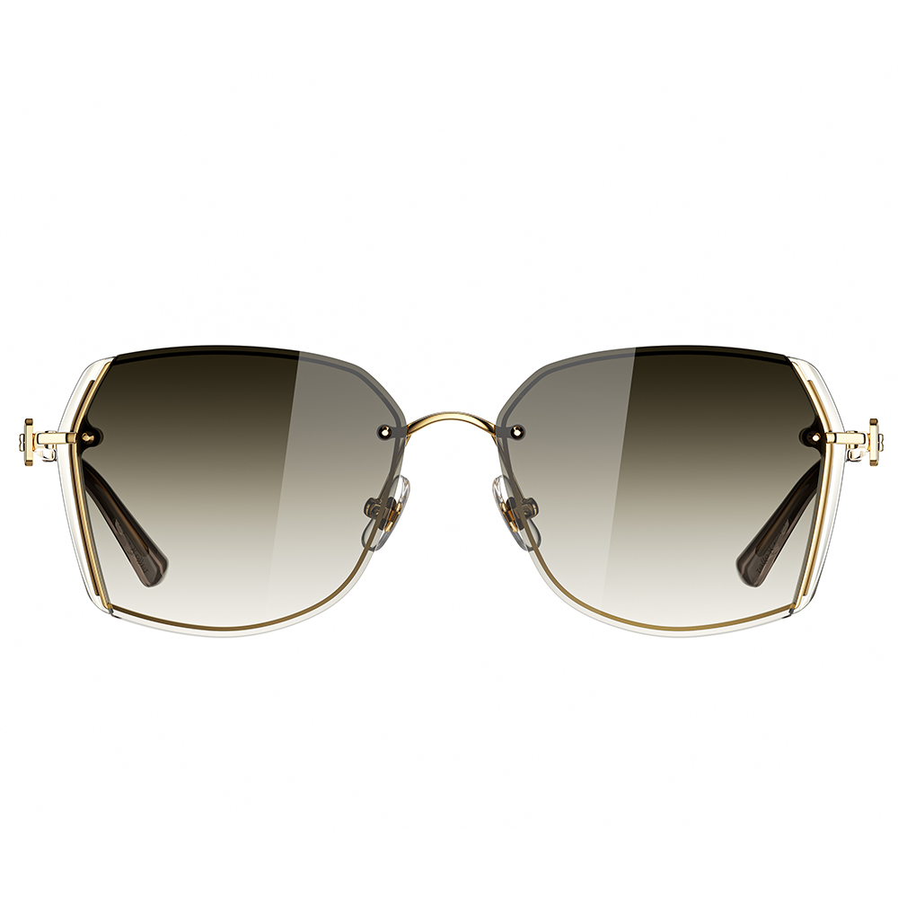 Helen Keller 薄暮多邊框太陽眼鏡 茶晶色