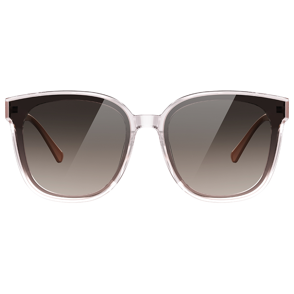 Helen Keller 單色時區大方框太陽眼鏡 奶霧粉