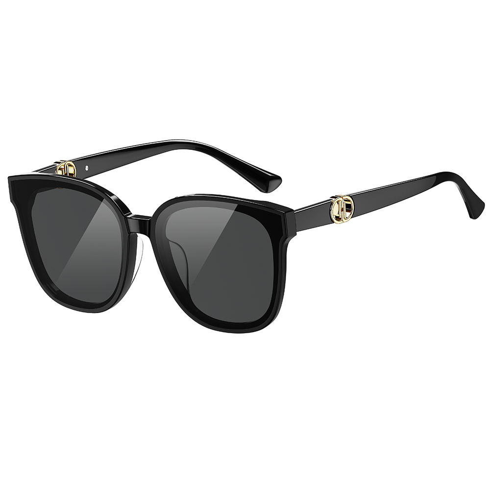 Helen Keller 單色時區大方框太陽眼鏡 月夜黑