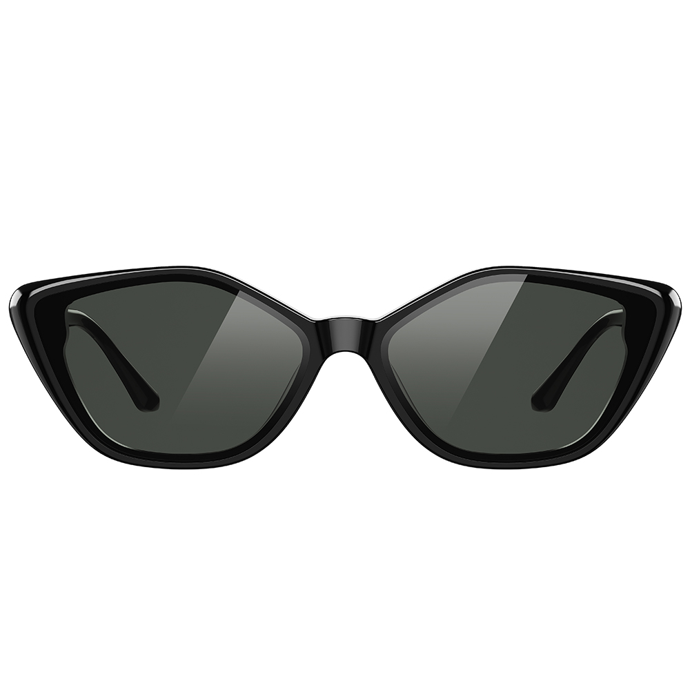 Helen Keller 流動感多邊貓眼框太陽眼鏡 薄暮黑