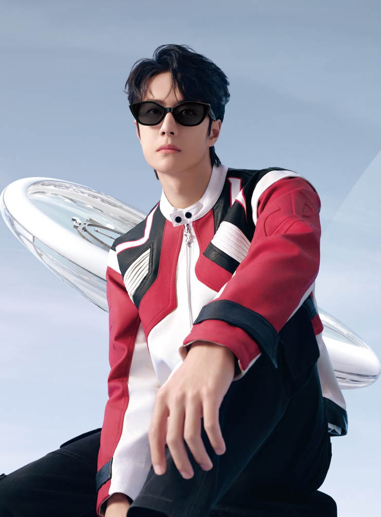 Helen Keller 流動感多邊貓眼框太陽眼鏡 薄暮黑