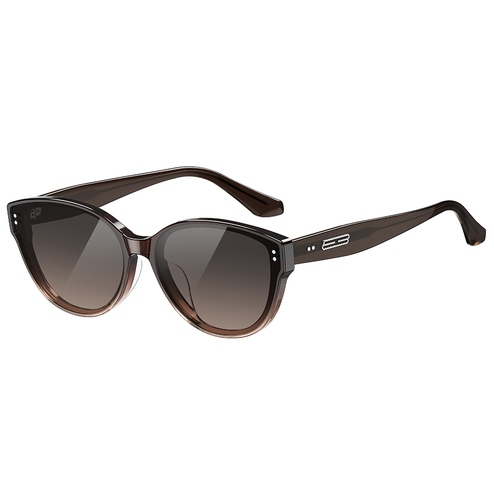 Helen Keller 絕界貓眼框太陽眼鏡 茶粉