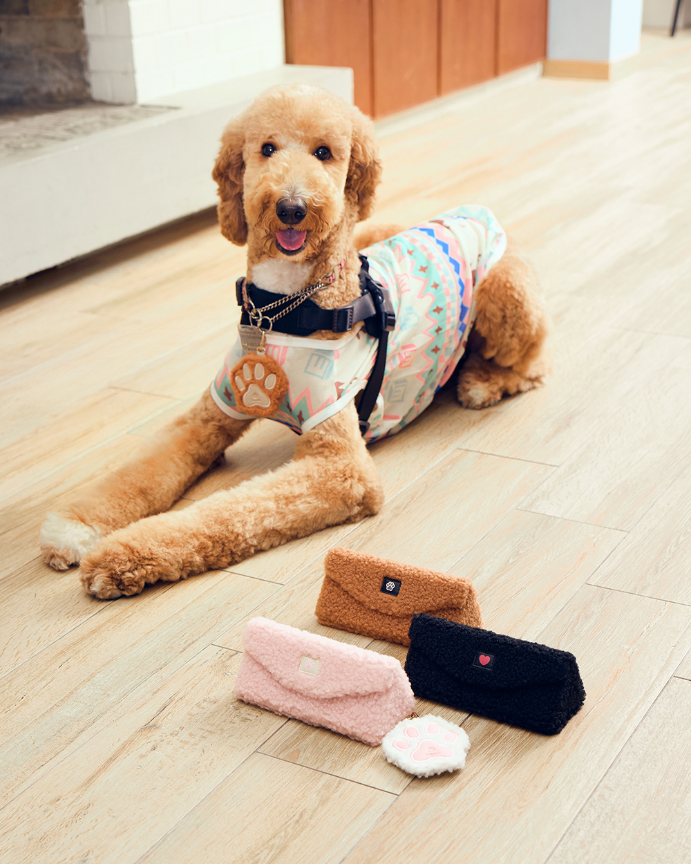 K-DESIGN動物聯萌 | 浮光貓語掛飾 貓眼框眼鏡 | 極致黑