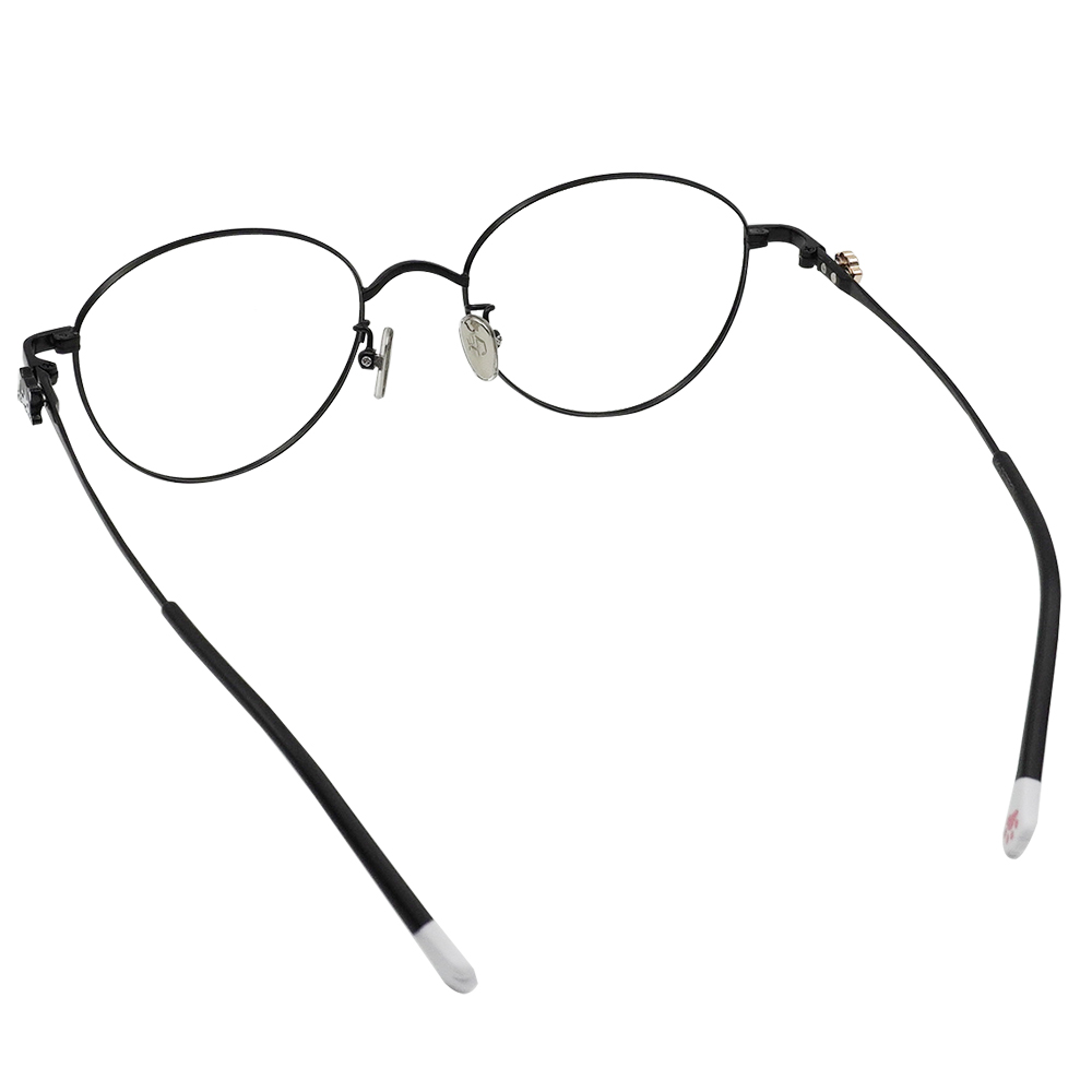 K-DESIGN動物聯萌 | 喵星夥伴小配飾 圓框眼鏡 | 羽影黑