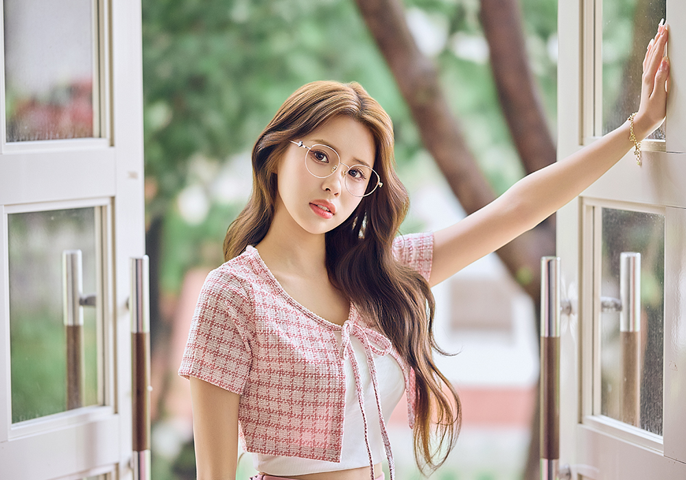 K-DESIGN動物聯萌 | 喵嗚小配飾 圓框眼鏡 | 微醺粉