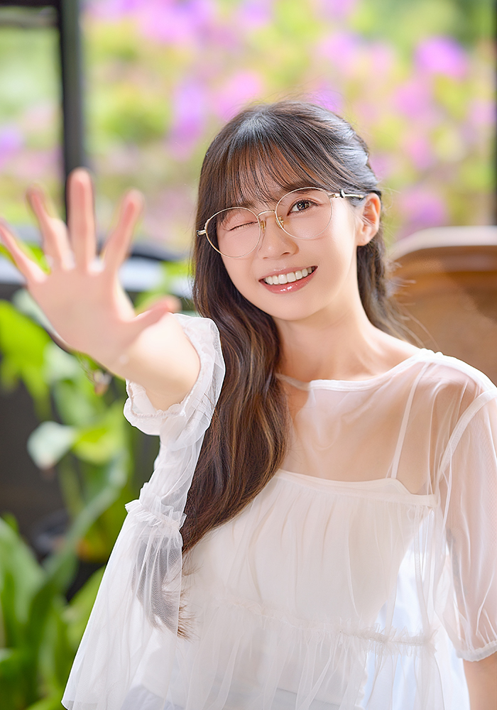 K-DESIGN動物聯萌 | 喵嗚小配飾 圓框眼鏡 | 奶油黃