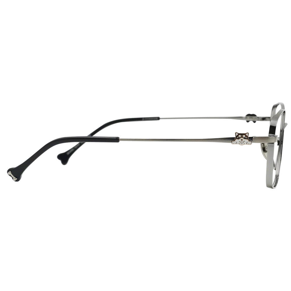 K-DESIGN動物聯萌 | 汪星樂園小配飾 長方框眼鏡 | 科技銀