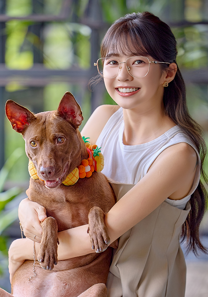 K-DESIGN動物聯萌 | 犬系選品小配飾 大方框眼鏡 | 奶霧咖