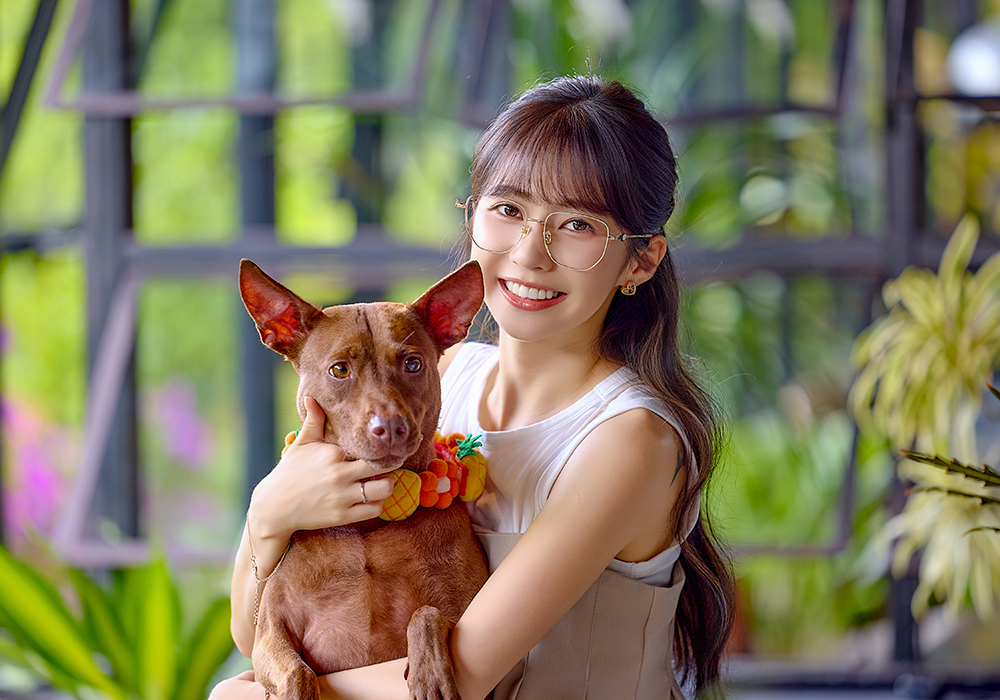 K-DESIGN動物聯萌 | 犬系選品小配飾 大方框眼鏡 | 奶霧咖