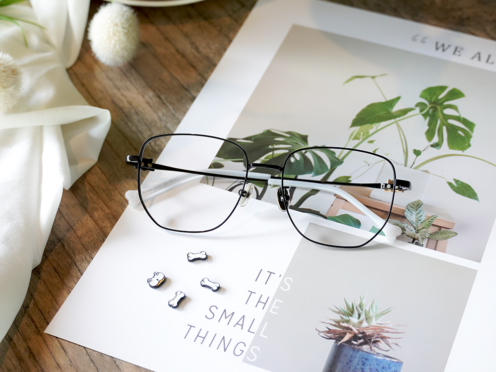 K-DESIGN動物聯萌 | 犬系選品小配飾 大方框眼鏡 | 墨黑