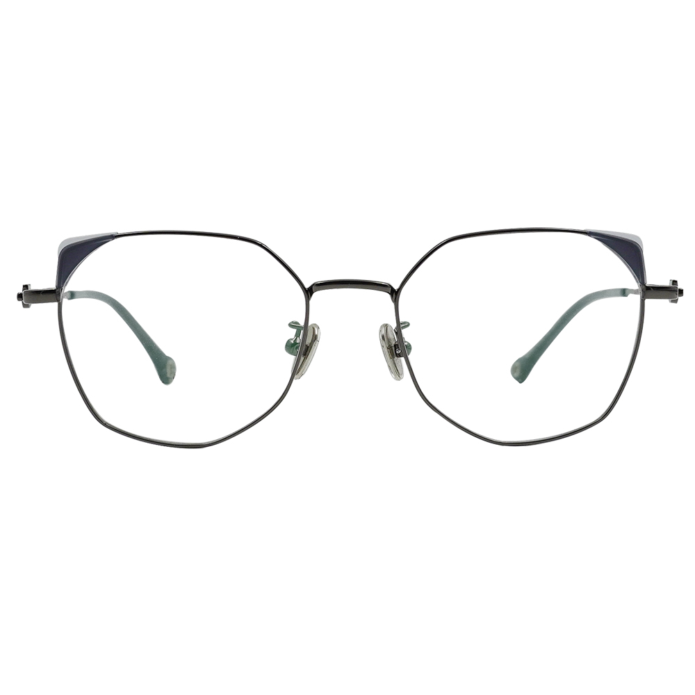 K-DESIGN動物聯萌 | 秘境貓爪掛飾 貓眼框眼鏡 | 氣質黑