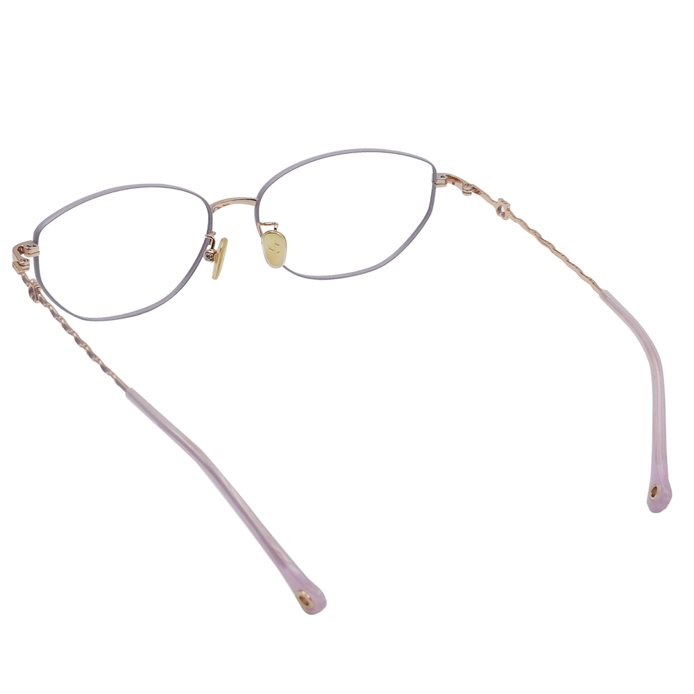 K-DESIGN動物聯萌 | 星爍貓掌掛飾 橢圓框眼鏡 | 星紗紫