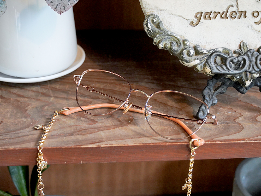 K-DESIGN動物聯萌 | 辰星貓掌掛飾 貓眼眶眼鏡 | 朝霞粉