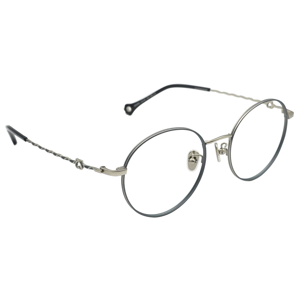 K-DESIGN動物聯萌 | 星月貓掌掛飾 圓框眼鏡 | 靜謐藍