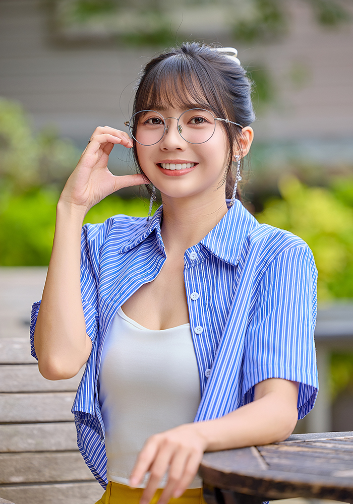 K-DESIGN動物聯萌 | 星月貓掌掛飾 圓框眼鏡 | 靜謐藍