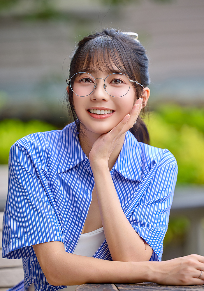 K-DESIGN動物聯萌 | 星月貓掌掛飾 圓框眼鏡 | 靜謐藍