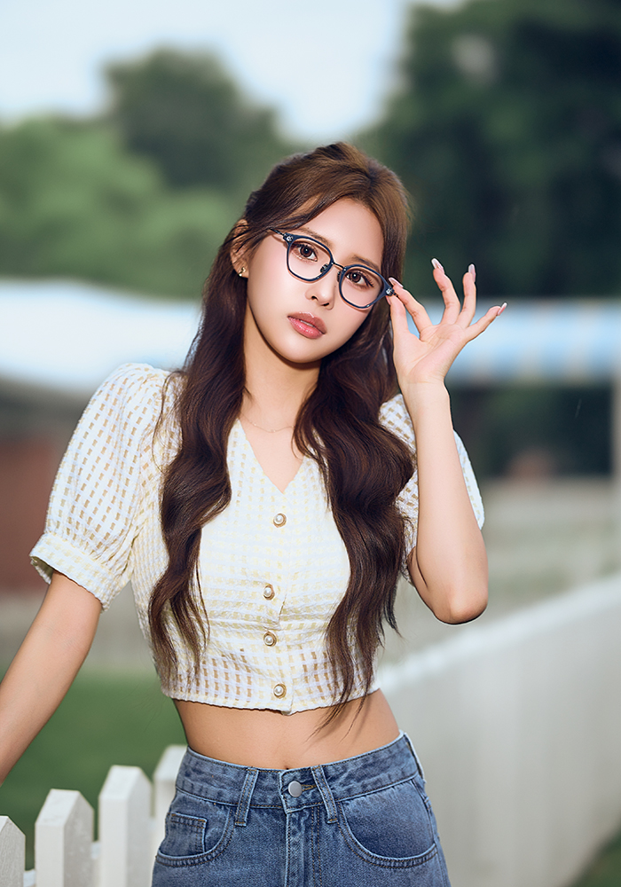 K-DESIGN動物聯萌 | 萌兔物語 多邊框眼鏡 | 孔雀藍