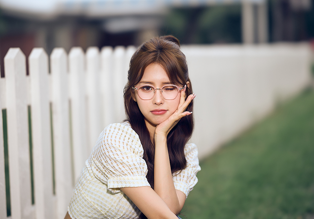 K-DESIGN動物聯萌 | 萌兔物語 多邊框眼鏡 | 棉花糖粉