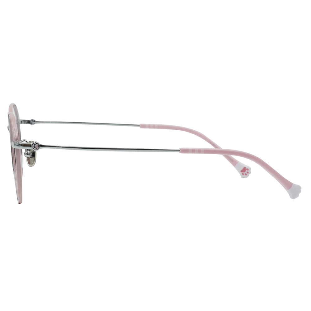 K-DESIGN動物聯萌 | 輕盈貓步 多邊框眼鏡 | 馬卡龍粉