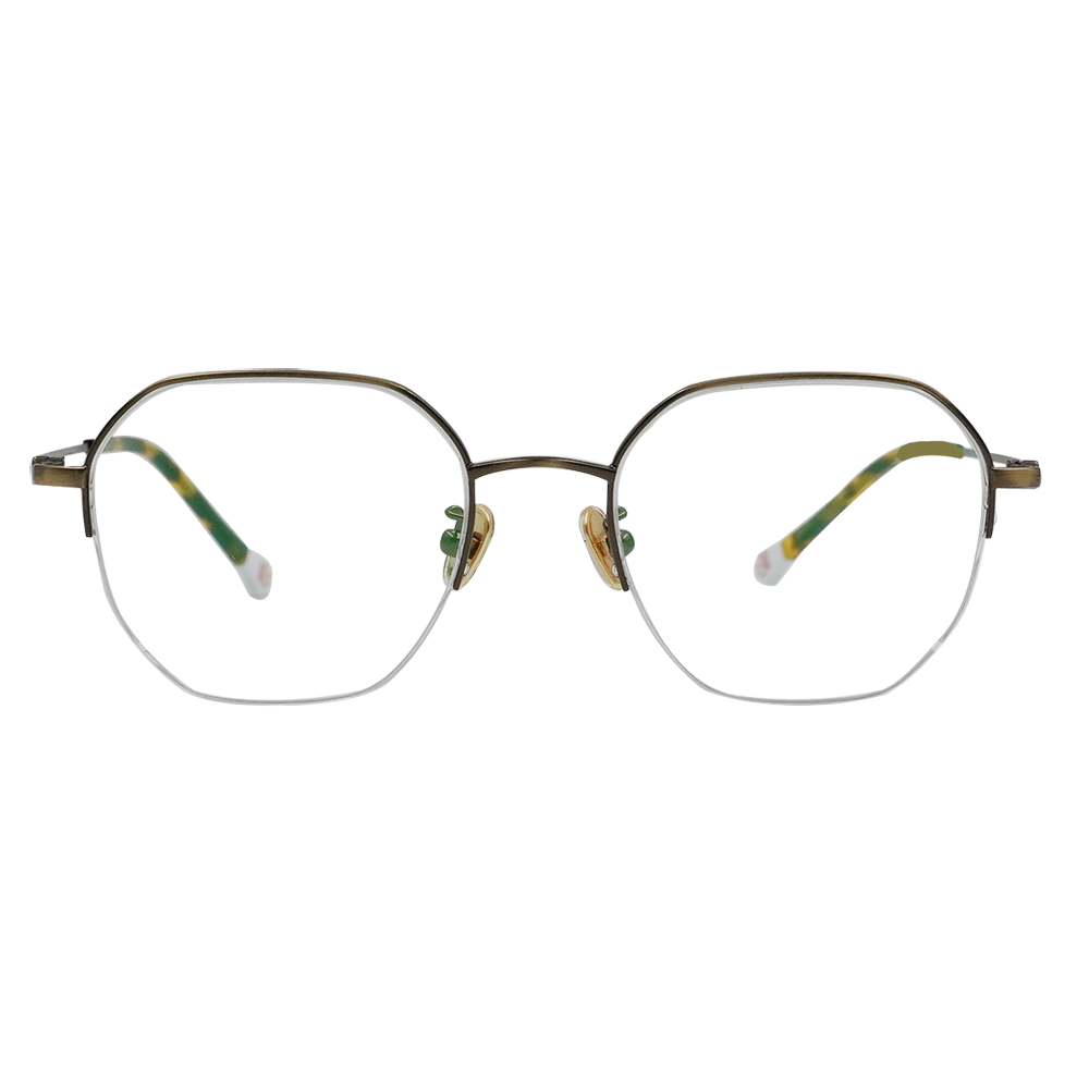 K-DESIGN動物聯萌 | 喵星雷達 眉框眼鏡 | 琥珀金