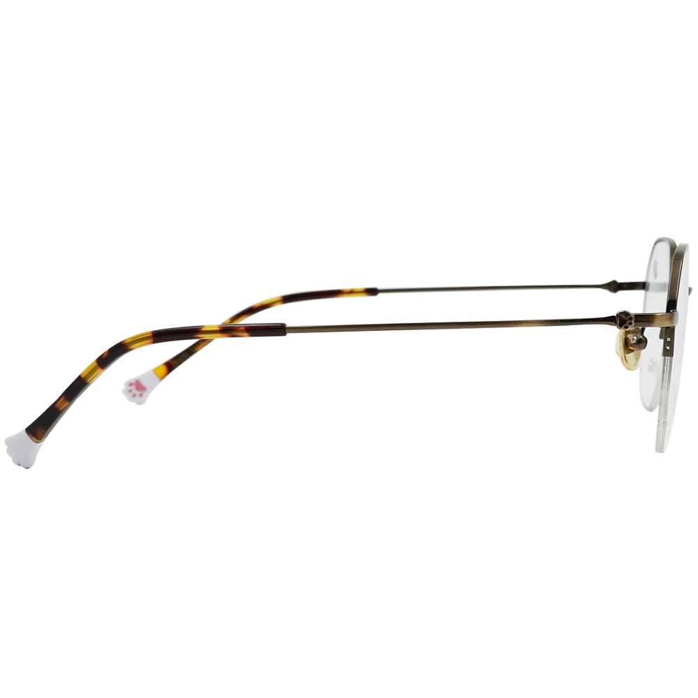 K-DESIGN動物聯萌 | 喵星雷達 眉框眼鏡 | 琥珀金