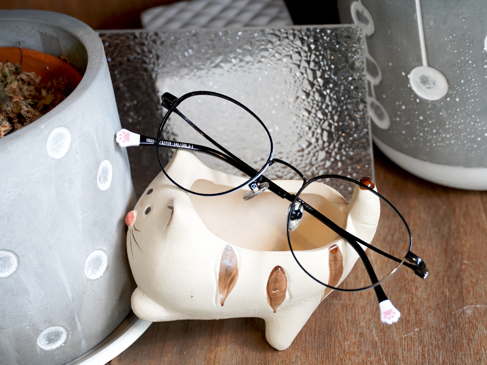 K-DESIGN動物聯萌 | 肉球漫步 波士頓框眼鏡 | 星辰黑